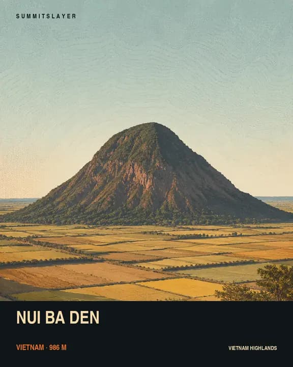 Nui Ba Den T-shirt mockup