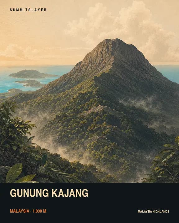 Gunung Kajang T-shirt mockup
