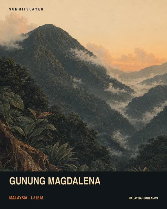 Gunung Magdalena T-shirt mockup