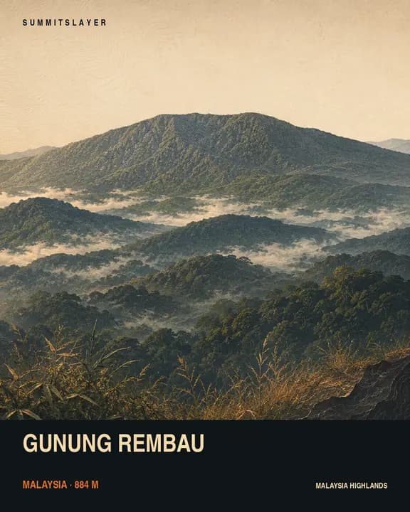 Gunung Rembau T-shirt mockup