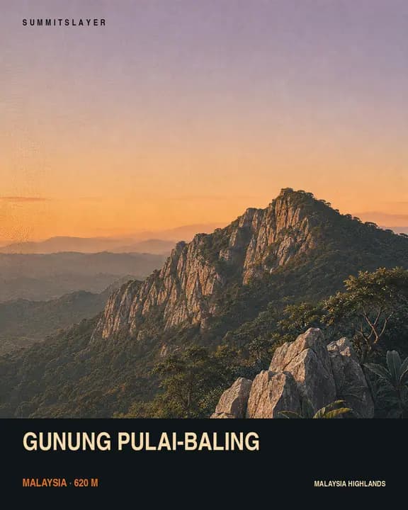 Gunung Pulai-Baling T-shirt mockup