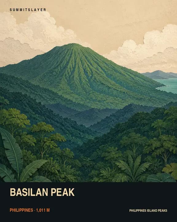 BASILAN PEAK T-shirt mockup