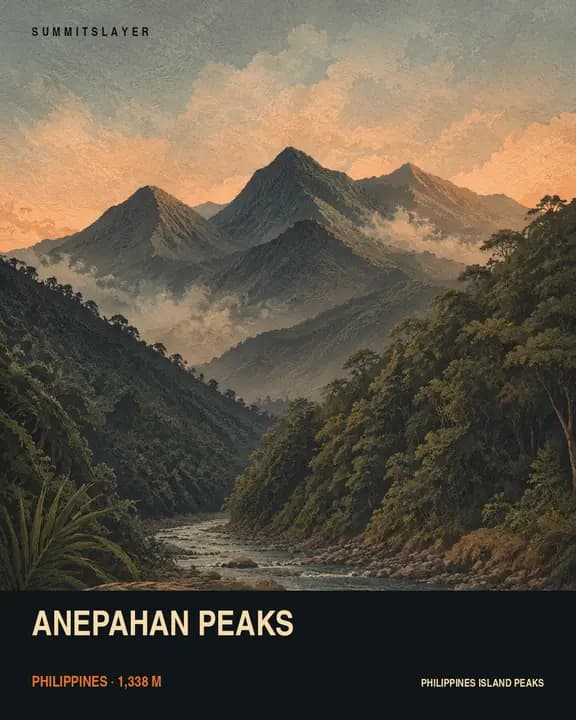 ANEPAHAN PEAKS T-shirt mockup