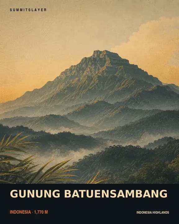 GUNUNG BATUENSAMBANG T-shirt mockup
