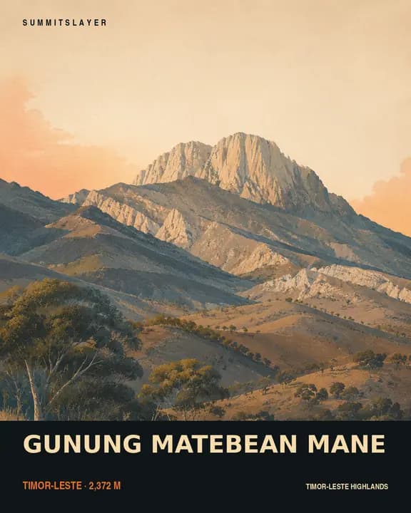 Gunung Matebeanfeto T-shirt mockup