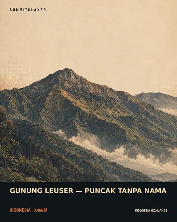 GUNUNG LEUSER — PUNCAK TANPA NAMA T-shirt mockup