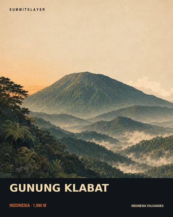 GUNUNG KLABAT T-shirt mockup