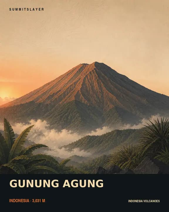 GUNUNG AGUNG T-shirt mockup