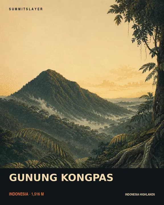 GUNUNG KONGPAS T-shirt mockup