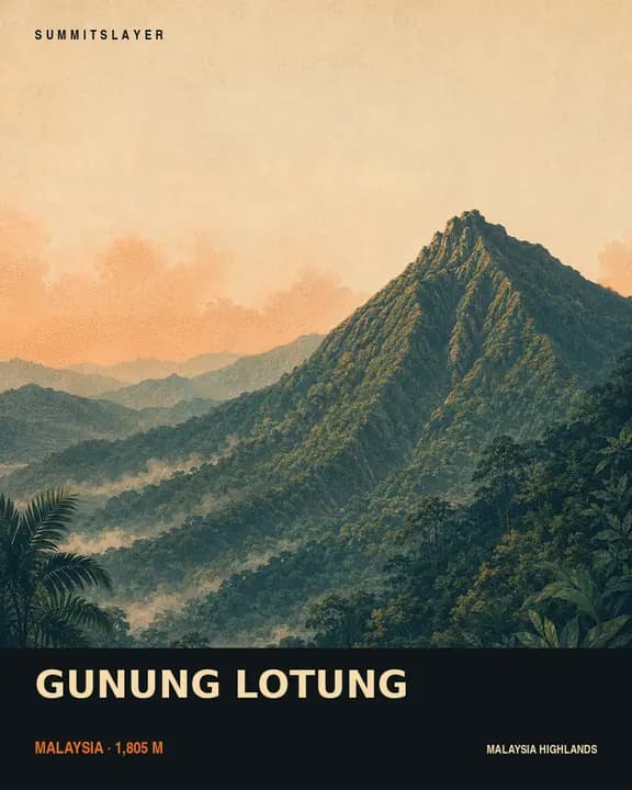 GUNUNG LOTUNG T-shirt mockup