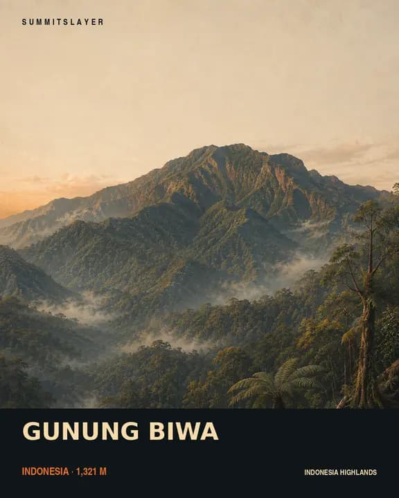 GUNUNG BIWA T-shirt mockup