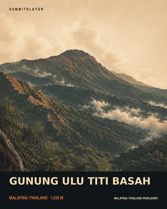 GUNUNG ULU TITI BASAH T-shirt mockup