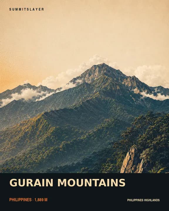 GURAIN MOUNTAINS T-shirt mockup