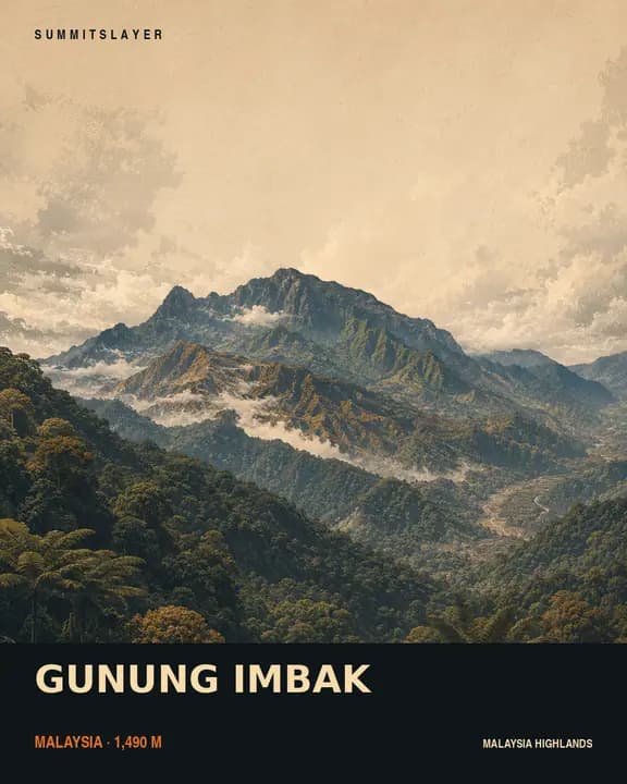 GUNUNG IMBAK T-shirt mockup