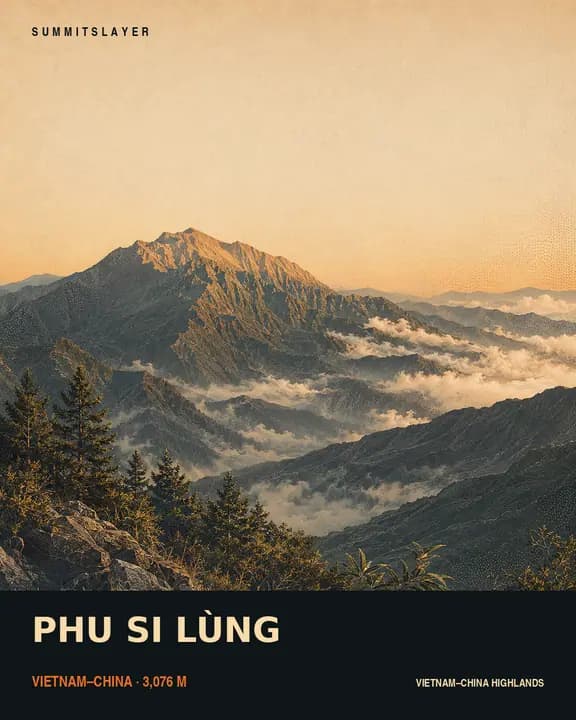 Núi Phi Si Lùng T-shirt mockup