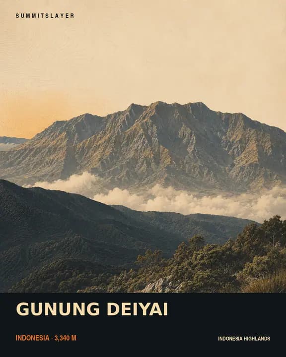 GUNUNG DEIYAI T-shirt mockup