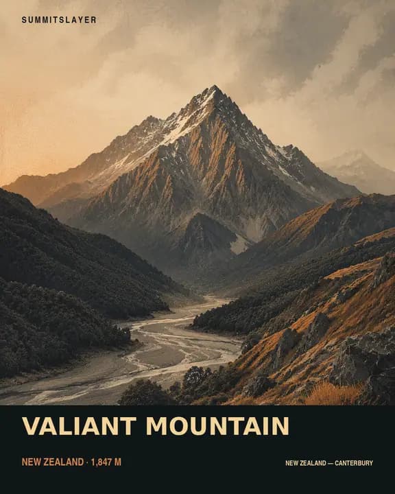VALIANT MOUNTAIN T-shirt mockup