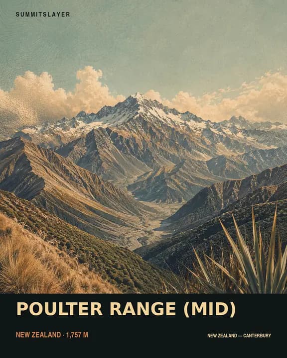 POULTER RANGE (MID) T-shirt mockup