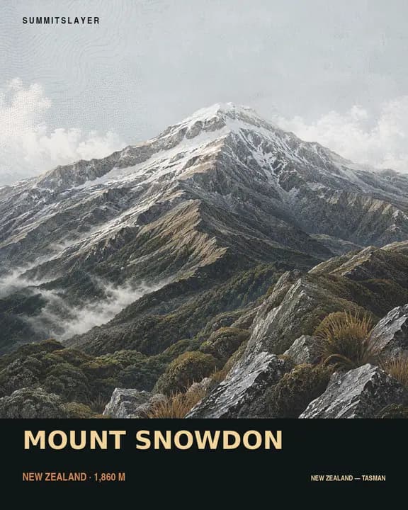 MOUNT SNOWDON T-shirt mockup