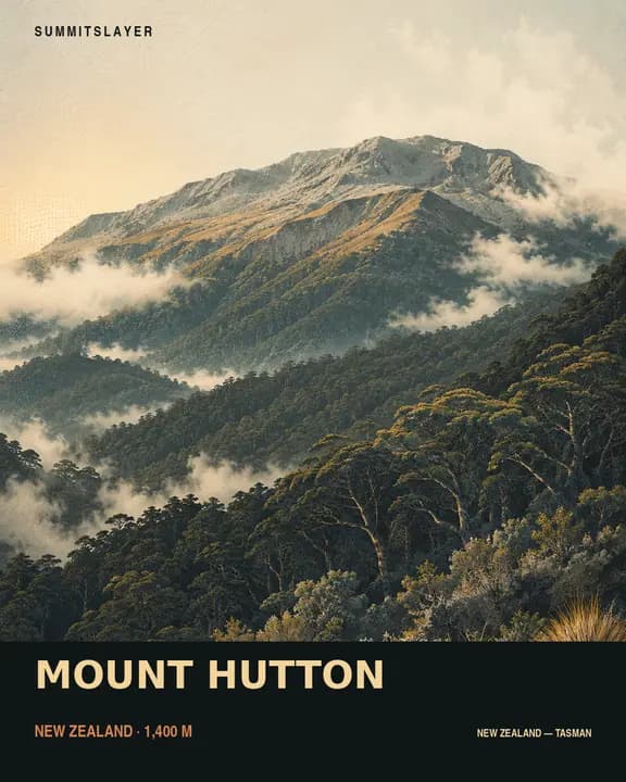 MOUNT HUTTON T-shirt mockup