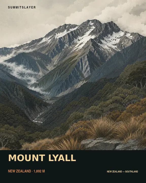 MOUNT LYALL T-shirt mockup