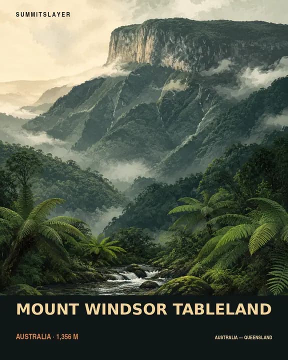 MOUNT WINDSOR TABLELAND T-shirt mockup