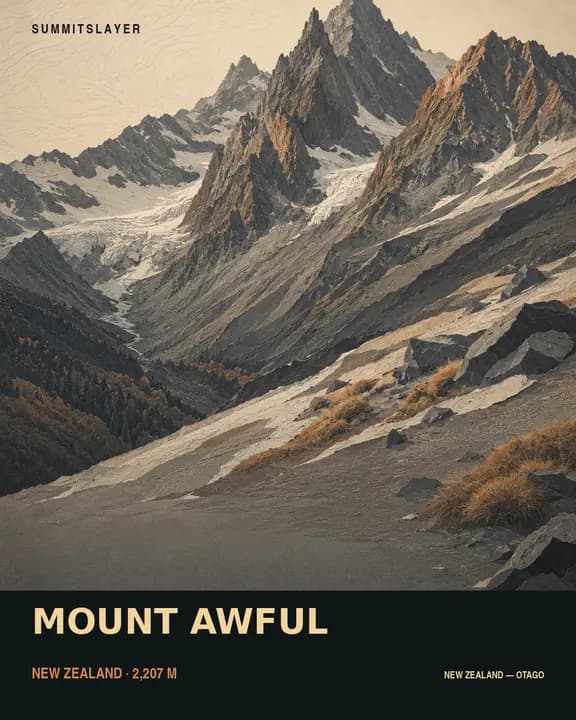 MOUNT AWFUL T-shirt mockup