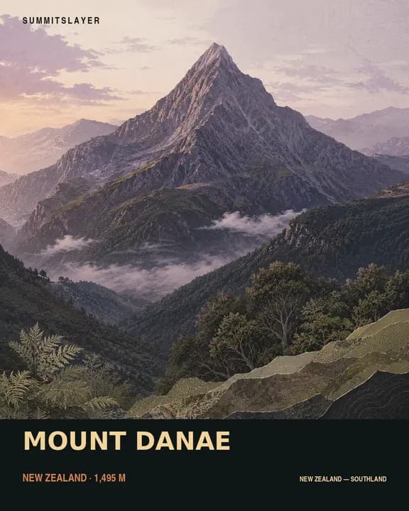 MOUNT DANAE T-shirt mockup