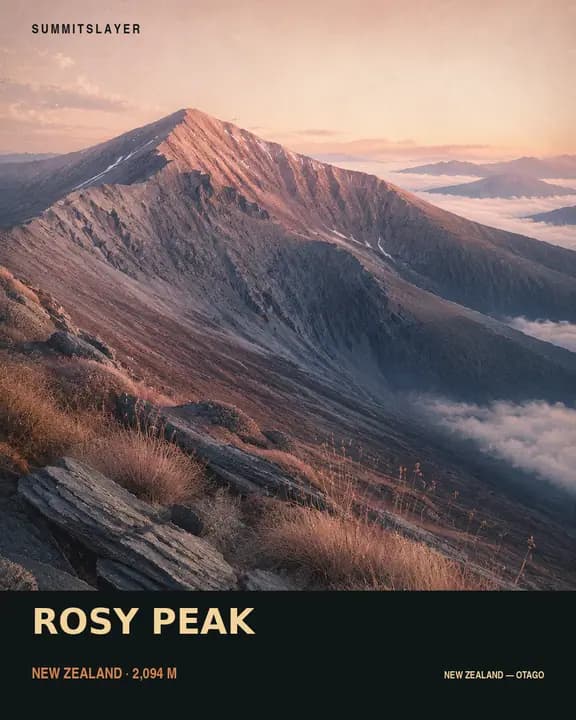 ROSY PEAK T-shirt mockup