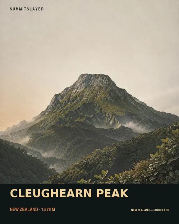 CLEUGHEARN PEAK T-shirt mockup
