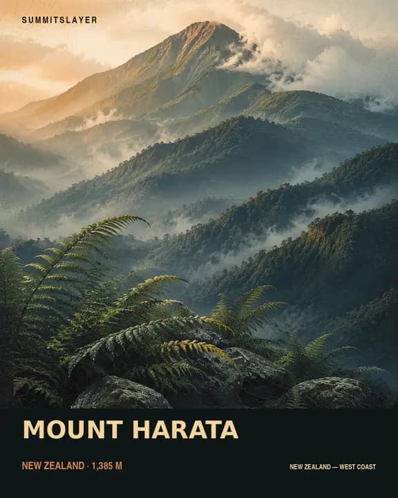 MOUNT HARATA T-shirt mockup