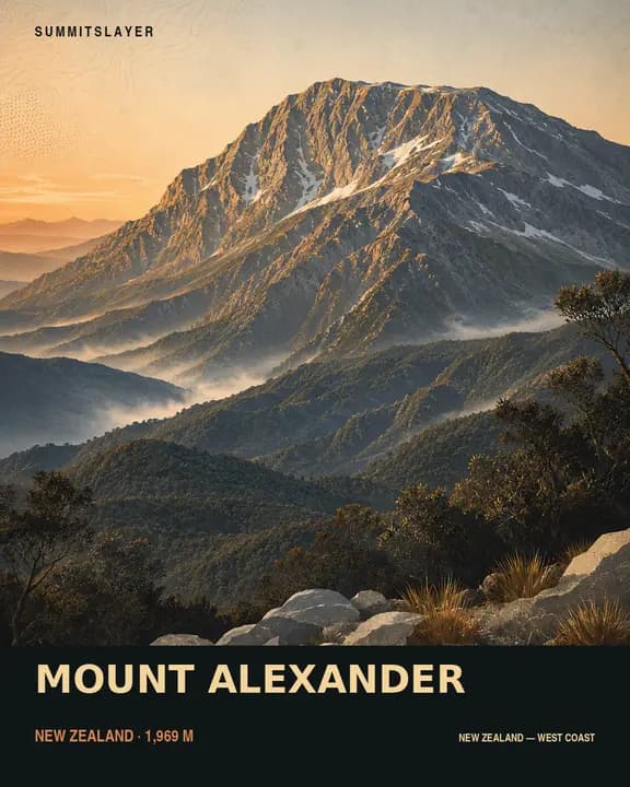 MOUNT ALEXANDER T-shirt mockup