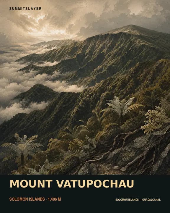 Mount Vatupochau T-shirt mockup