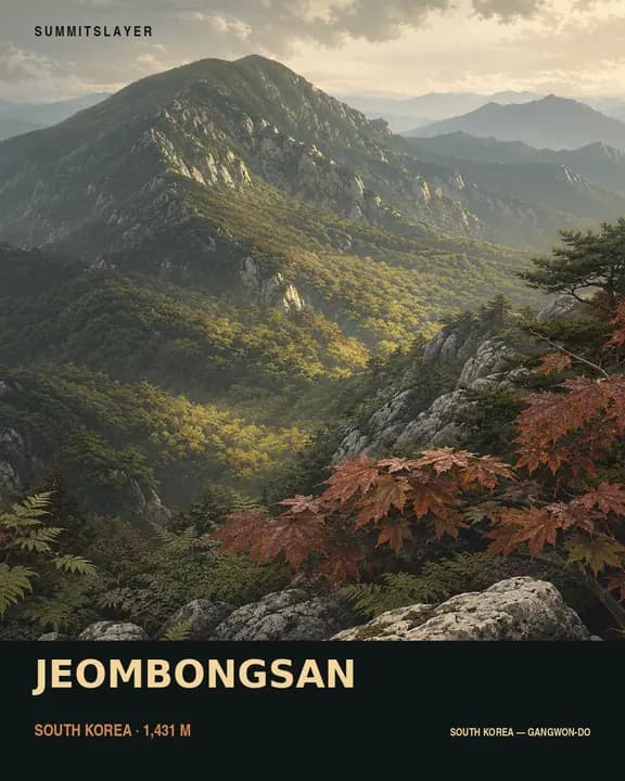 Jeombongsan T-shirt mockup