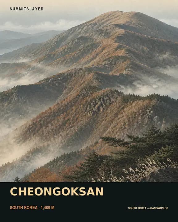 Ch’ŏngok-san T-shirt mockup