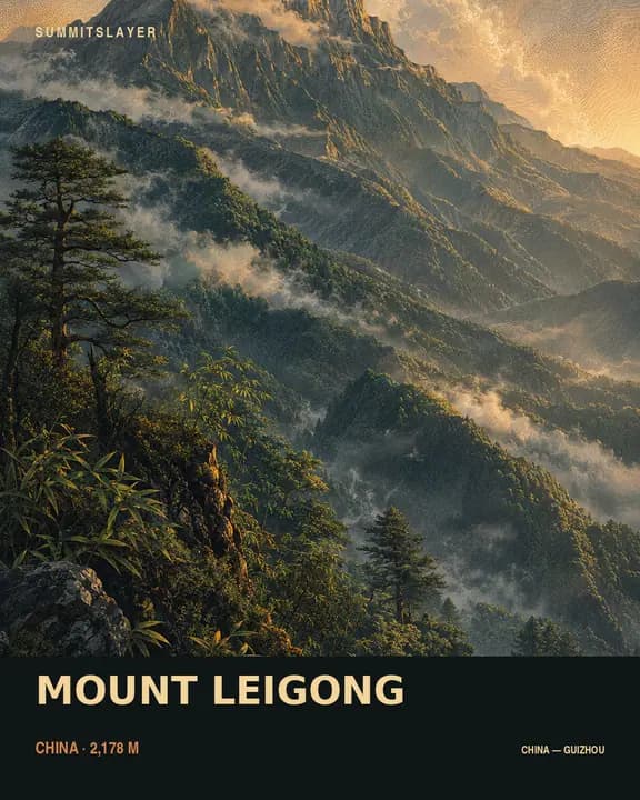 Leigong Shan T-shirt mockup