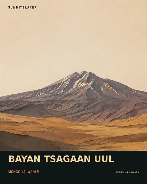 Bayan Tsagaan Uul T-shirt mockup