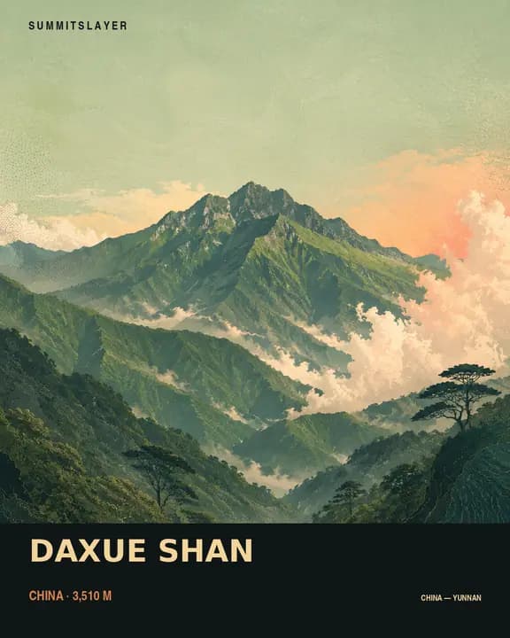 Daxue Shan T-shirt mockup
