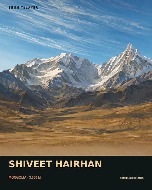 Shiveet Khairkhan Uul T-shirt mockup