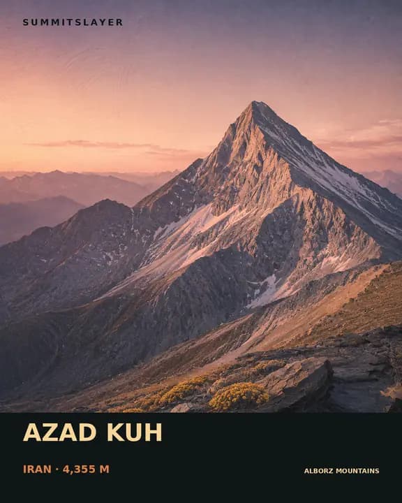 Kūh-e Āzād Kūh T-shirt mockup