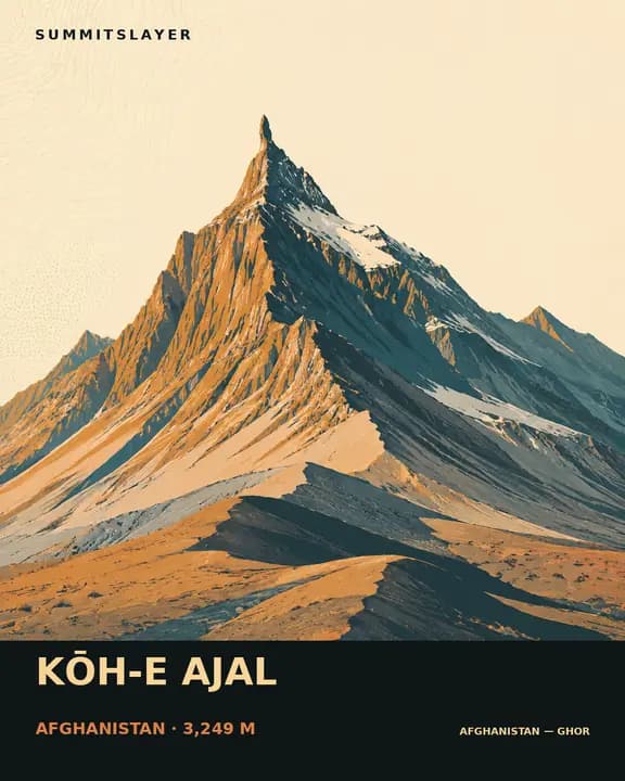 Kōh-e Ajal T-shirt mockup