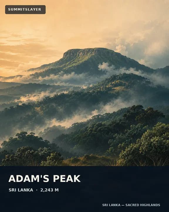 Adam’s Peak T-shirt mockup