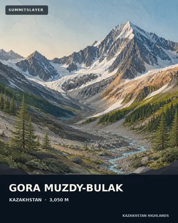 Gora Muzdy-Bulak T-shirt mockup