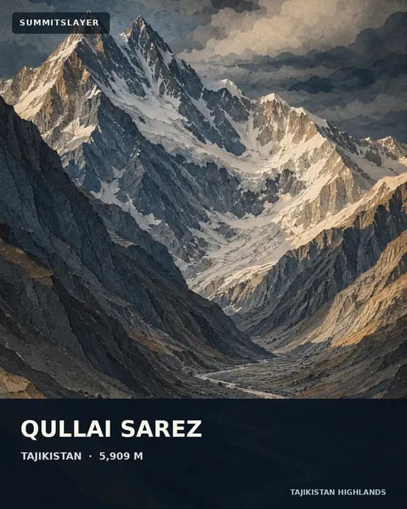 Qullai Sarez T-shirt mockup