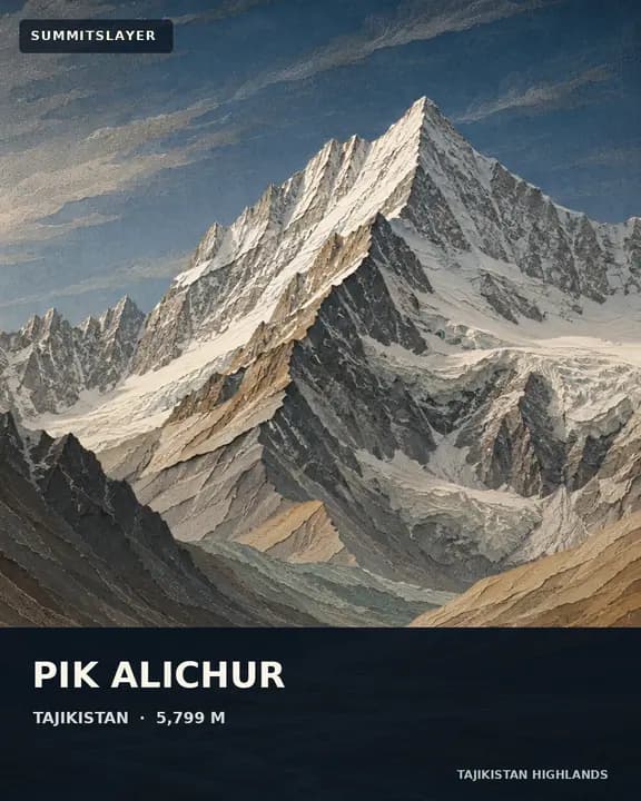 Pik Alichur T-shirt mockup